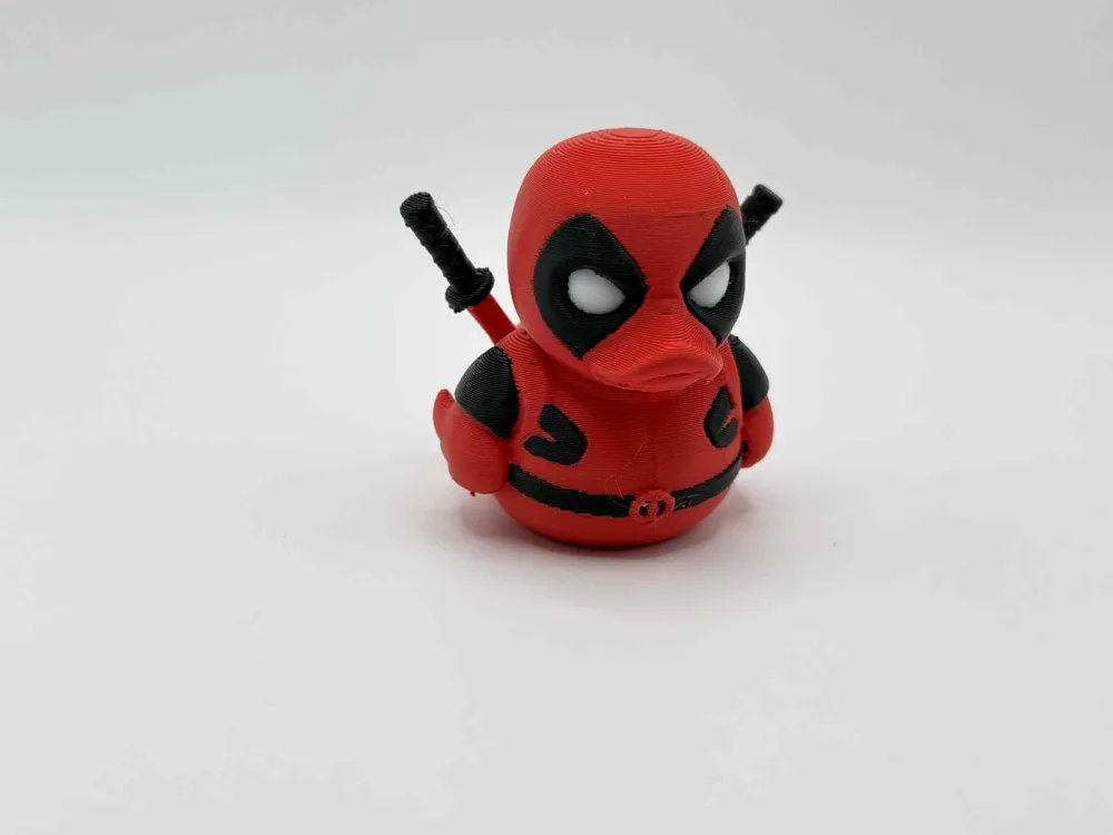 3D printed Deadpool custom rubber duck