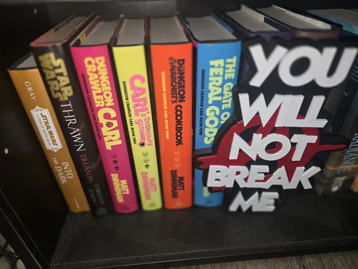 Dungeon Crawler Carl shelf display