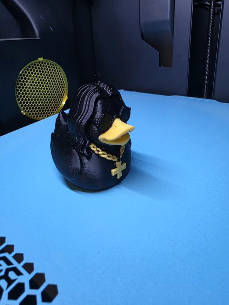 3D printed Ozzy Osbourne custom rubber duck
