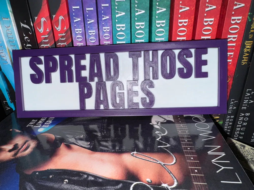 Spread Those Pages shelf display