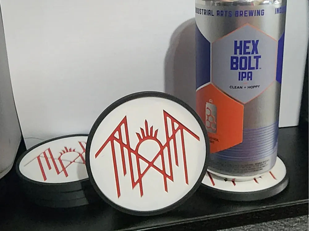 3D printed Sleep Token coasters